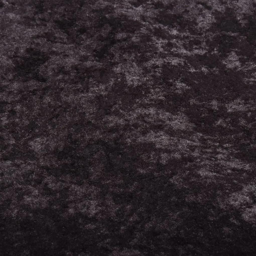 Χαλί Πλενόμενο Αντιολισθητικό Ανθρακί 120 x 170 εκ. - Ανθρακί
