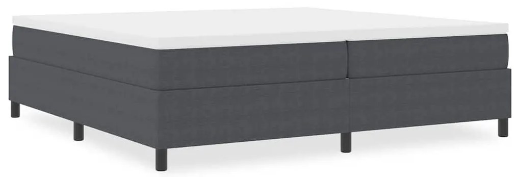 vidaXL Κρεβάτι με ελατήρια Σκούρο γκρι 200 x 200 cm Βελούδο