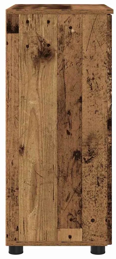 vidaXL Ντουλάπι Μπάνιου με αποθήκευση Παλιό Ξύλο 60 x 35 x 80 εκ