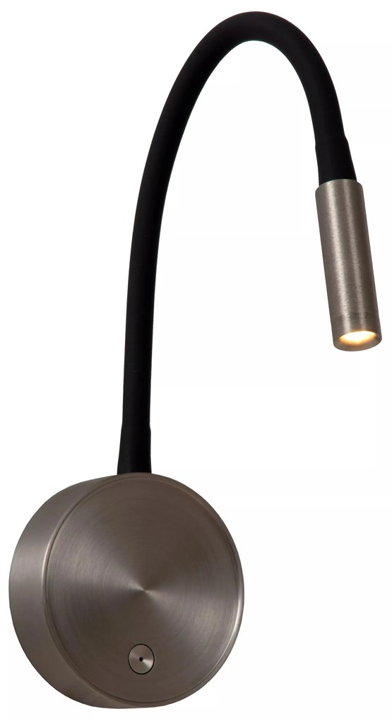 Φωτιστικό Επίτοιχο Lucide 41206-03-15 ASJA Γκρι (Grey)|Μαύρο Ματ (Black Mat) 2700 K