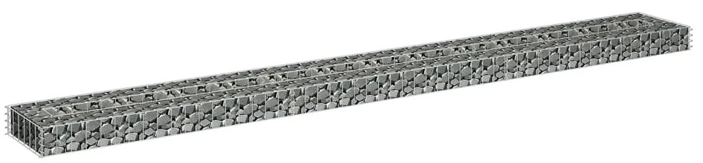 vidaXL Συρματοκιβώτιο-Γλάστρα Υπερυψωμένη 270x30x10 εκ. Γαλβ. Χάλυβας