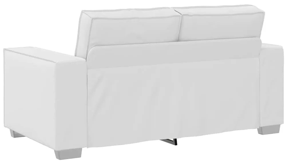 vidaXL Πολυθρόνα-καναπές με μαξιλάρι Λευκό 160 x 78 x 84 εκ. Δερματίνη
