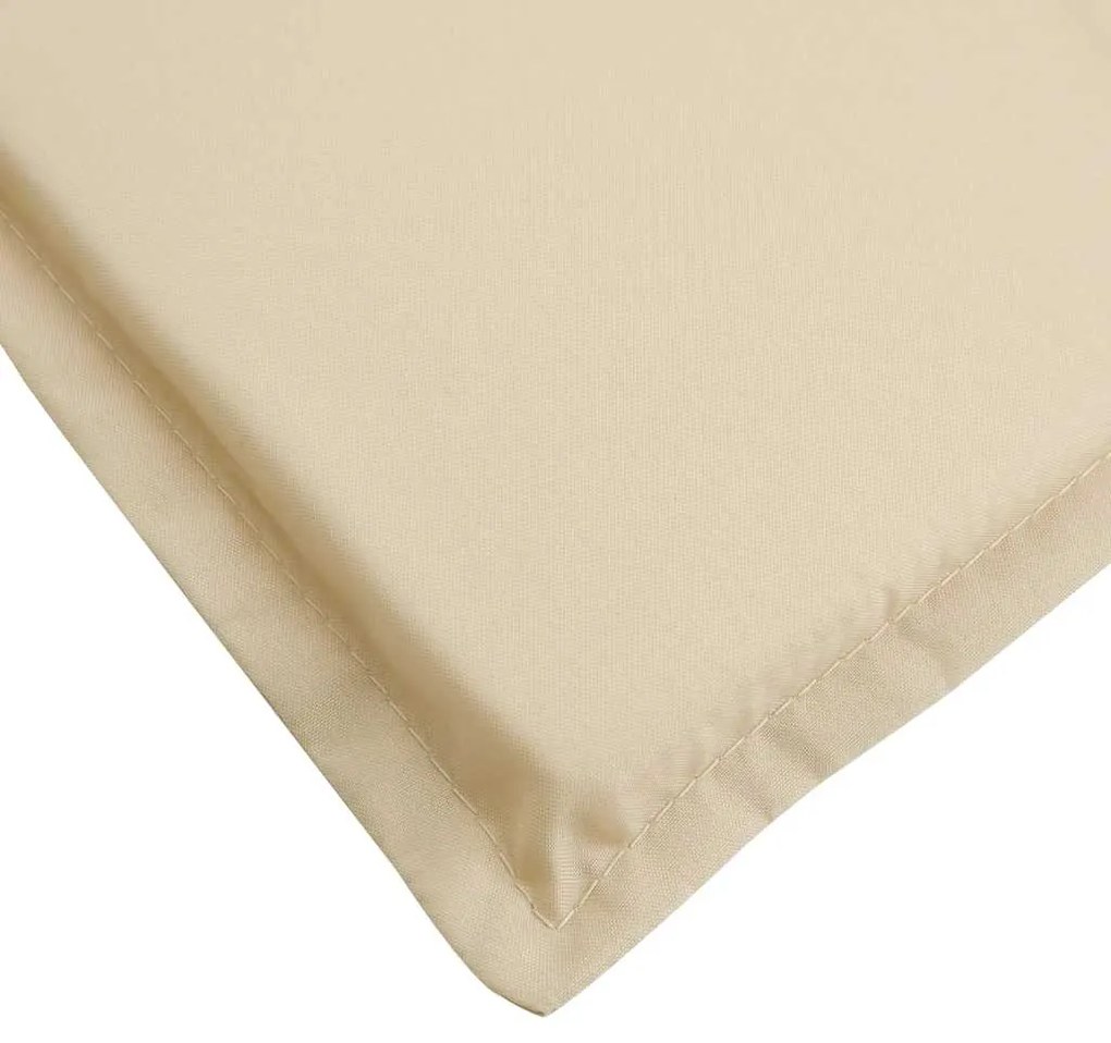 vidaXL Μαξιλάρι Ξαπλώστρας Μπεζ 180x60x4 εκ. από Ύφασμα Oxford