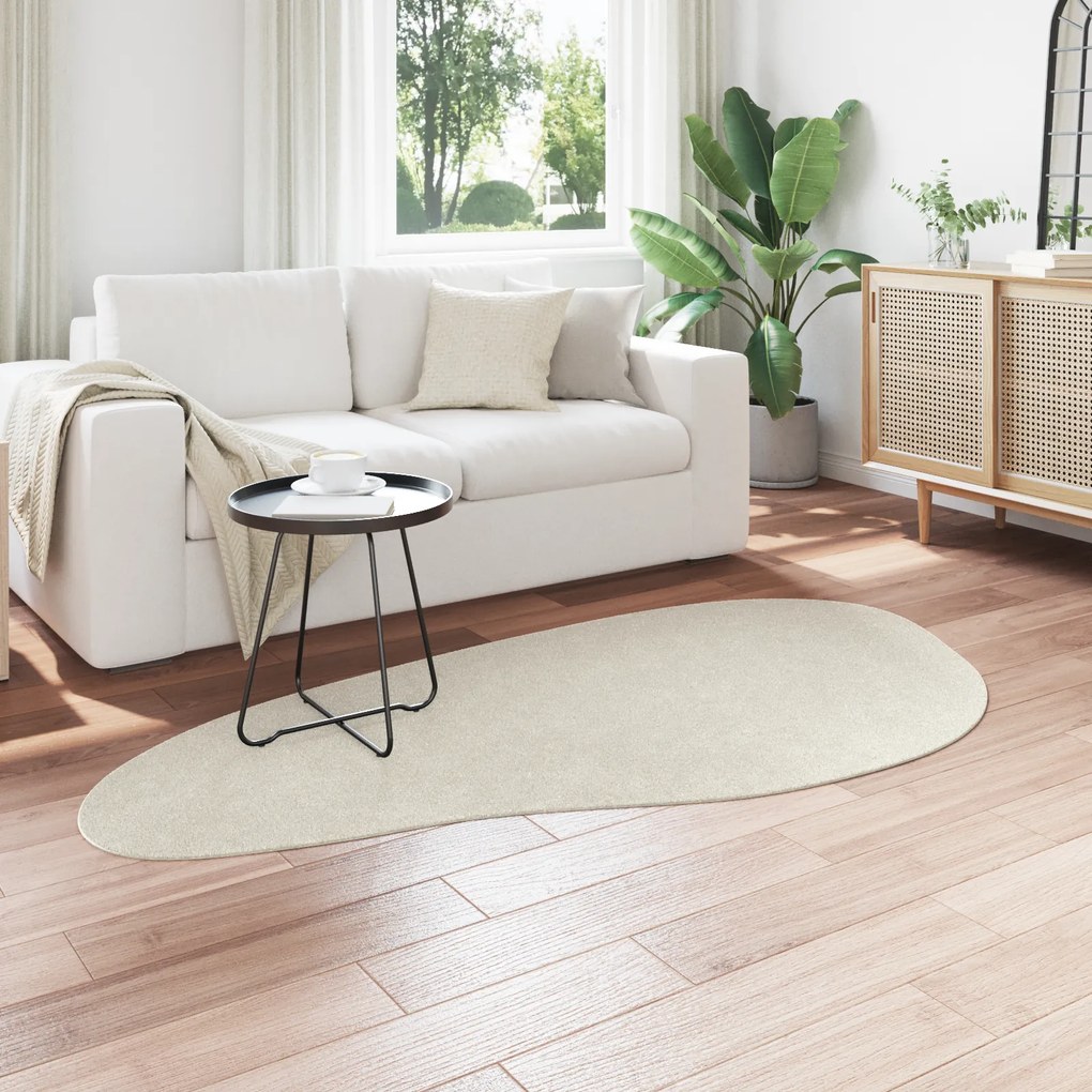 vidaXL Χαλιά Κρεμ 100 x 200 cm Πολυεστέρας