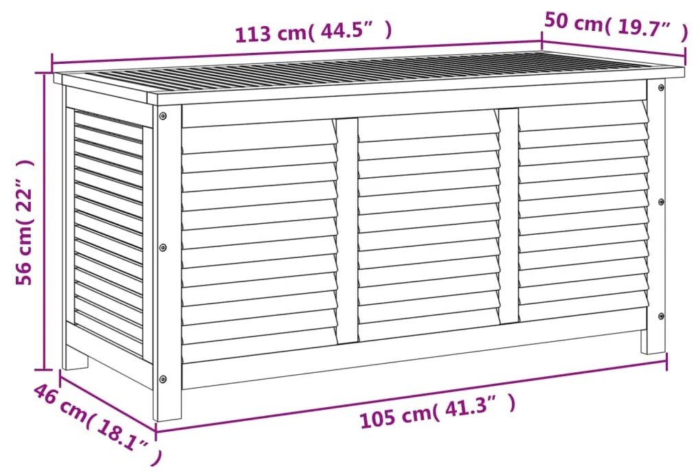 ΜΠΑΟΥΛΟ ΑΠΟΘΗΚΕΥΣΗΣ ΚΗΠΟΥ 113X50X56 ΕΚ. ΑΠΟ ΜΑΣΙΦ ΞΥΛΟ ΑΚΑΚΙΑΣ 365841