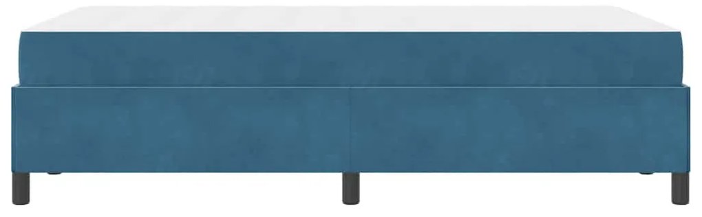 vidaXL Σκελετός Κρεβατιού με στρώμα Σκούρο Μπλε 120 x 200 cm ύφασμα