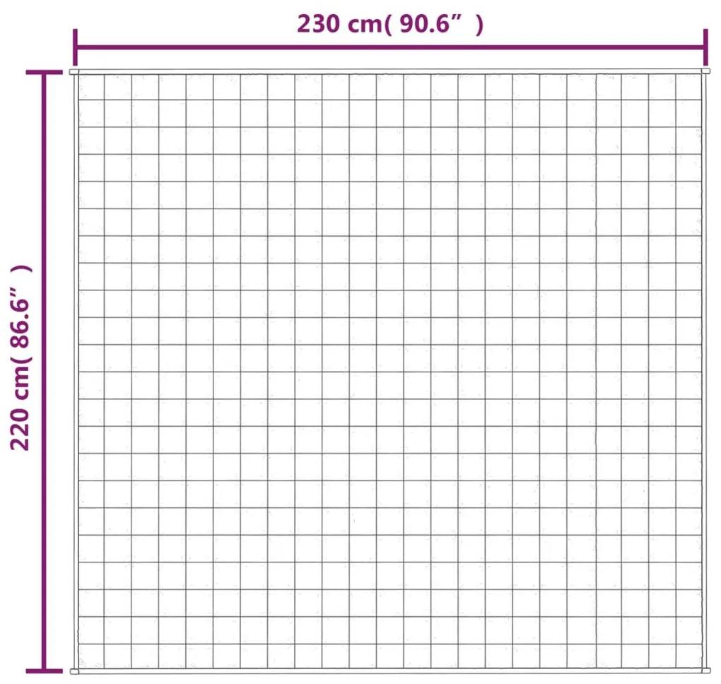 Κουβέρτα Βαρύτητας Γκρι 220 x 230 εκ. 11 κ. Υφασμάτινη - Γκρι