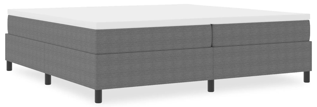 vidaXL Κρεβάτι Box Spring Ανοιχτό Γκρι 200x200 εκ Τσαντόν