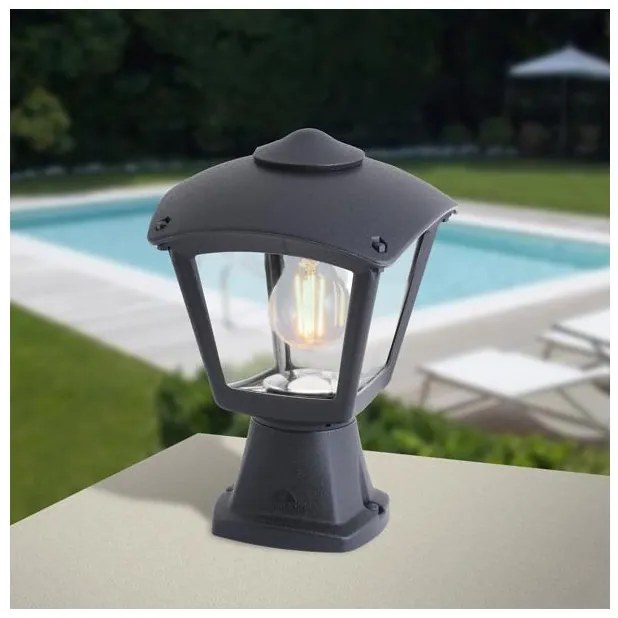 Επιδαπέδιο Φωτιστικό E27 60W IP55 Μαύρο Roby 145-26073 Eurolamp 145-26073 Μαύρο