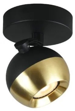Σποτ Φωτιστικό Οροφής Χρυσό-Μαύρο Ringo 4273700 Viokef 4273700 Μαύρο-Χρυσό