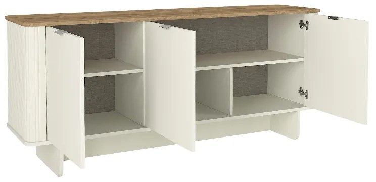 ΜΠΟΥΦΕΣ BOHEMA MEGAPAP ΧΡΩΜΑ IVORY - SEPET OAK 180X47X76,6ΕΚ.