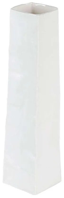 Βάζο 0015730 6x6x26cm White Raeder Porcelain
