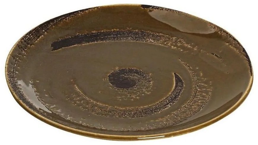 Πιάτο Πορσελάνινο Typhoon Ρηχό Tlw102K6 Φ24,5cm Brown Espiel Porcelain
