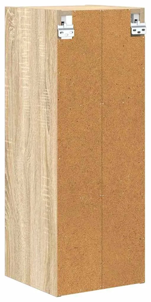 vidaXL Κρεμαστό ντουλάπι με αποθήκευση Δρύς Sonoma 30 x 29,5 x 80 εκ.