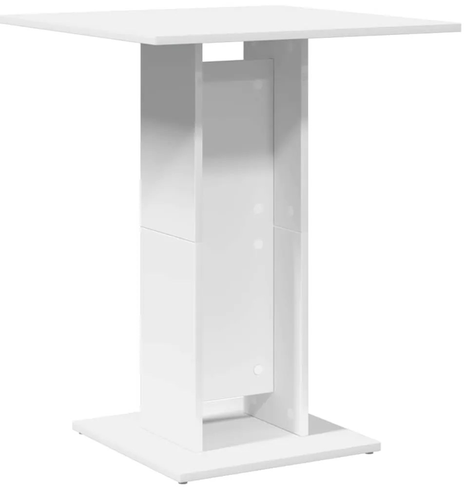 vidaXL Τραπέζι Bistro Λευκό 60 x 60 x 75 εκ. Επεξ. Ξύλο