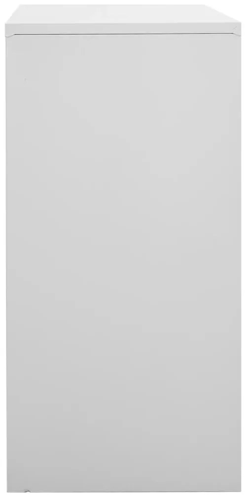 vidaXL Φοριαμός Ανοιχτό Γκρι 90 x 45 x 92,5 εκ. Ατσάλινος