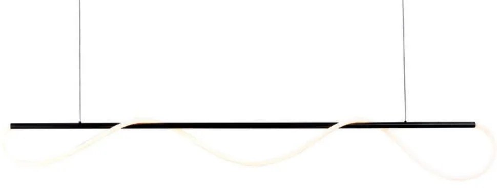 Φωτιστικό Οροφής - Ράγα Kyma ZM36LEDP190BK 60W Led 190x6x215cm Black Aca Metal