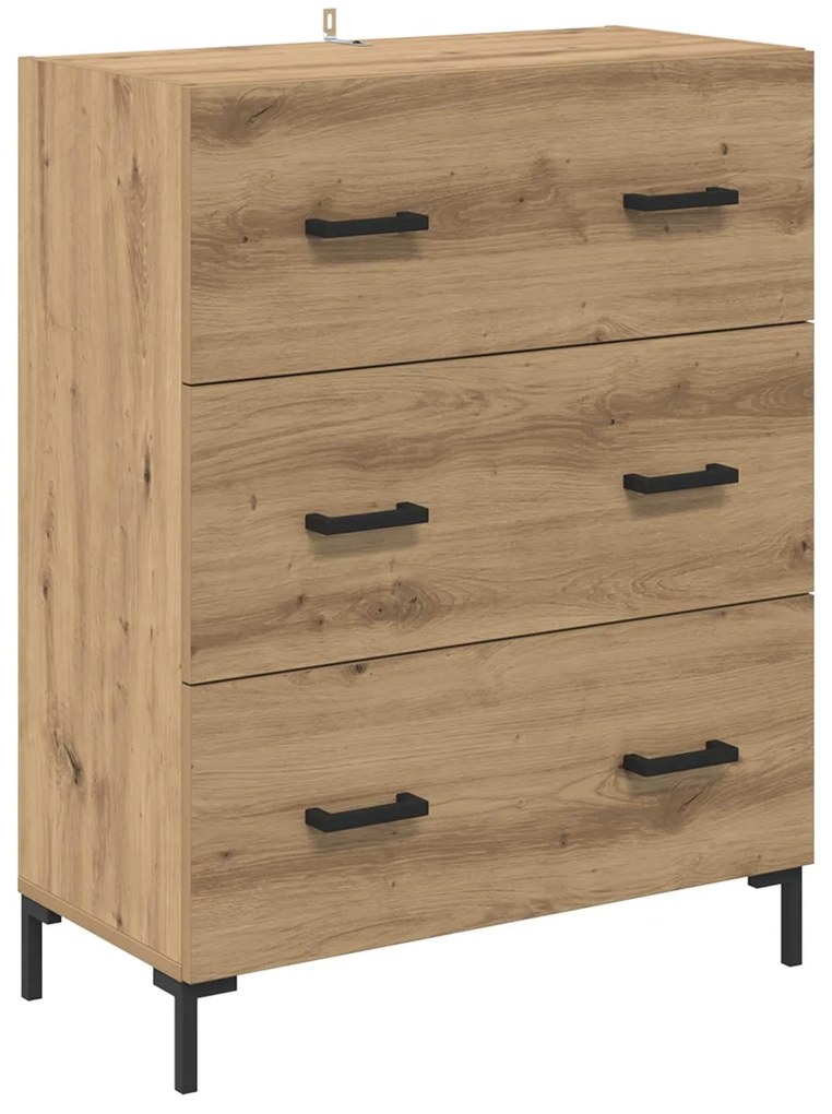 vidaXL Highboard Artisan Oak 69,5 x 34 x 180 εκ. Επεξεργασμένο ξύλο