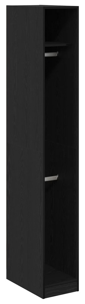 vidaXL Ντουλάπα Μαύρης Καρυδιάς 30 x 50 x 200 cm – φτιαγμένη από επεξεργασμένο ξύλο.