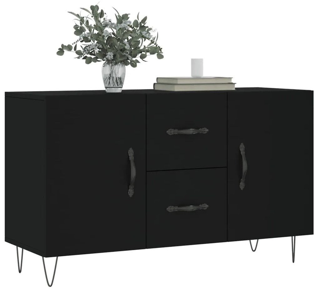vidaXL Ντουλάπι Μαύρο 100x36x60 εκ. από Επεξεργασμένο Ξύλο