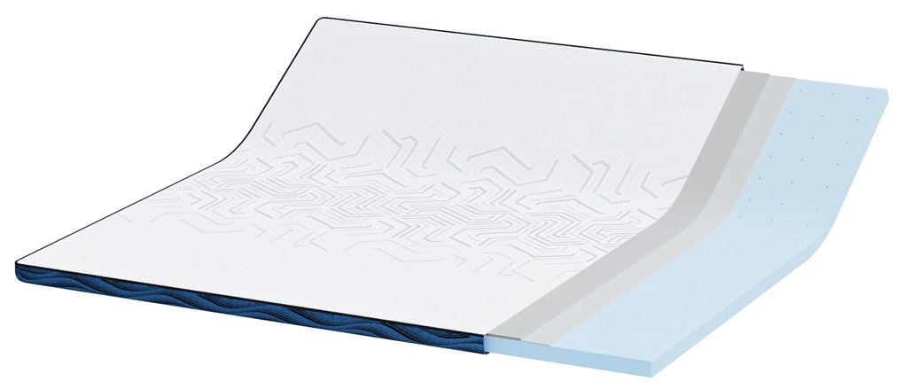vidaXL Στρώματα Λευκό και Μπλε 180 x 200 cm