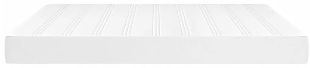 vidaXL Στρώμα με Pocket Springs Λευκό 160x200x20 εκ. Συνθετικό Δέρμα