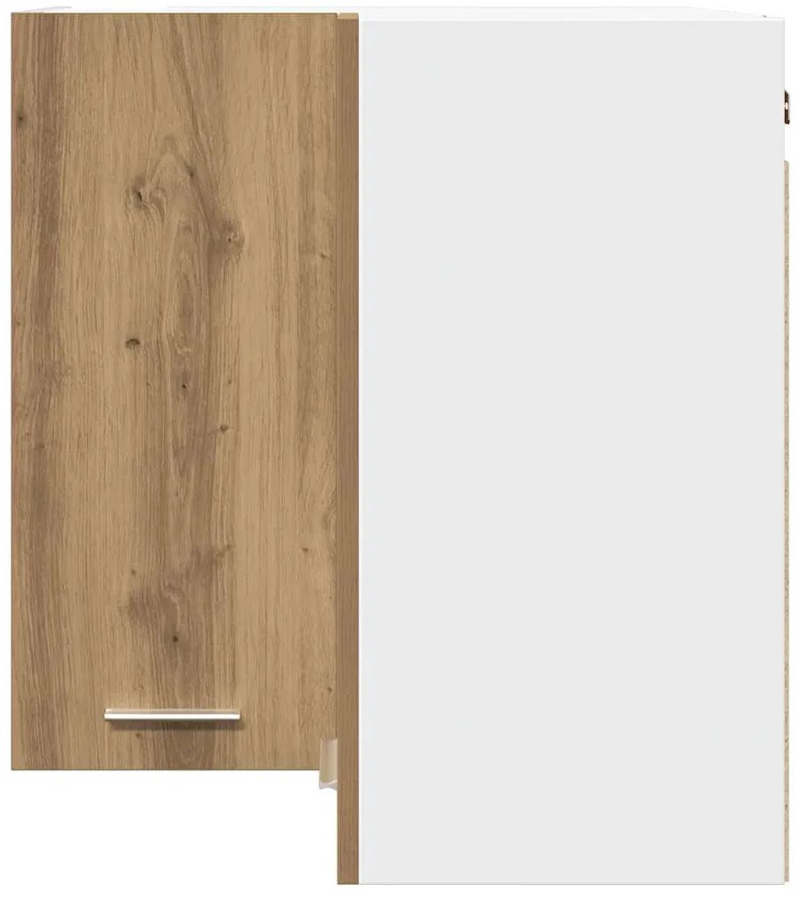 vidaXL κρεμαστό γωνιακό ντουλάπι Lyon Artisan Oak 57x57x60 εκ.