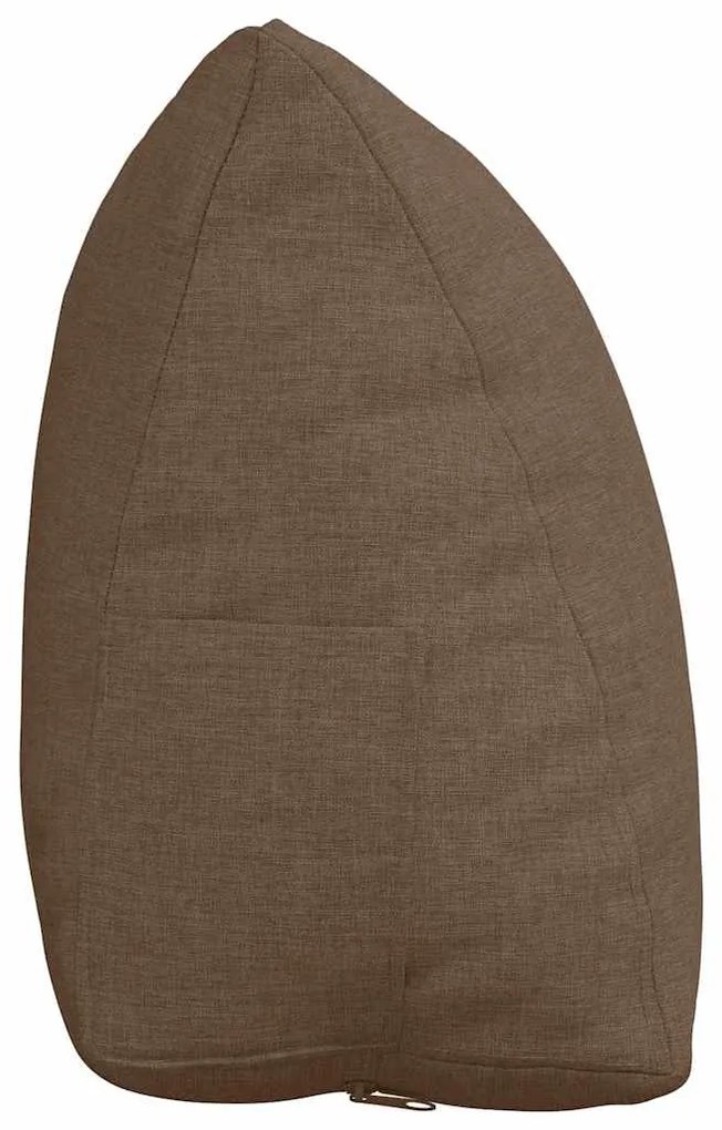 vidaXL Μαξιλάρι Πλάτης Καφέ 45 x 20 x 35 εκ. ύφασμα