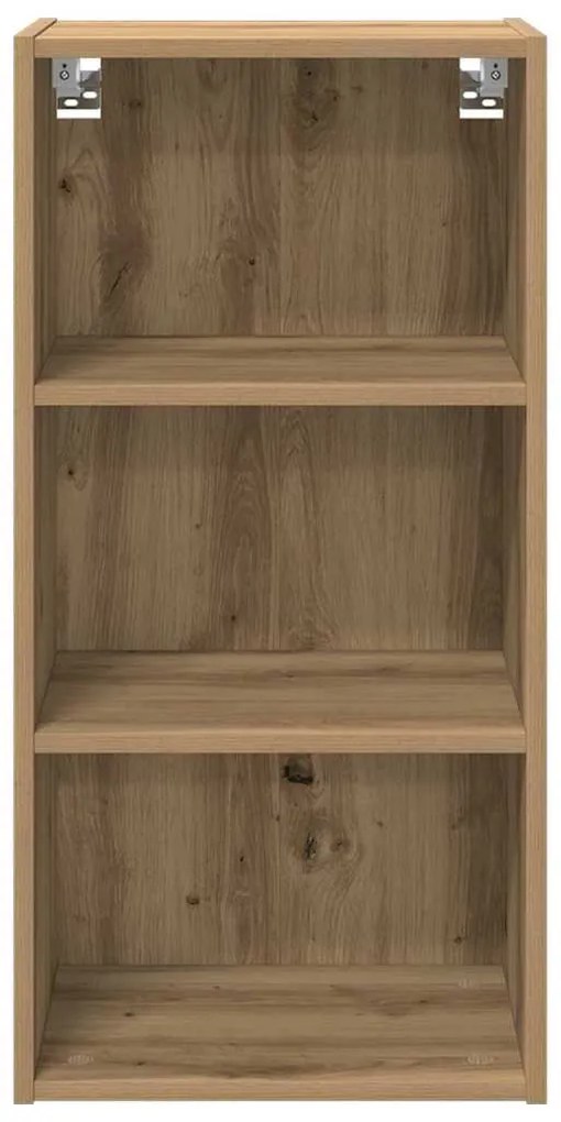vidaXL Κρεμαστό ντουλάπι με αποθήκευση Artisan Oak 40 x 29,5 x 80 εκ.