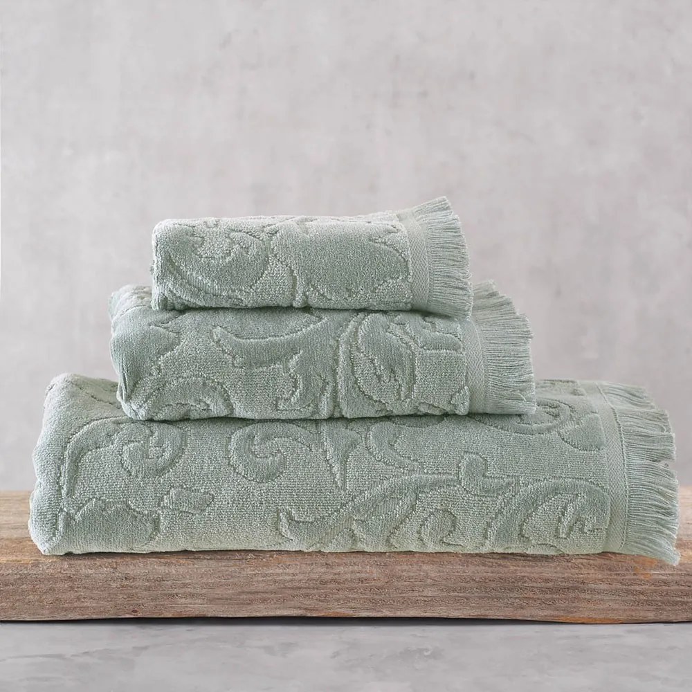 Πετσέτα Sienna Greyzo Green Ρυθμός Σώματος 70x140cm 100% Βαμβάκι