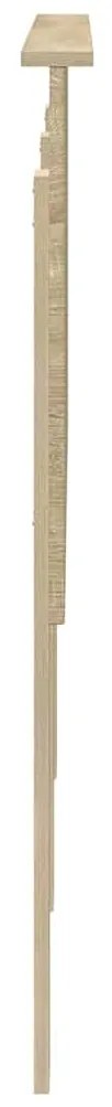 vidaXL Κεφαλάρι με κεφαλάρι Δρύς Sonoma 140 cm Επεξεργασμένο ξύλο