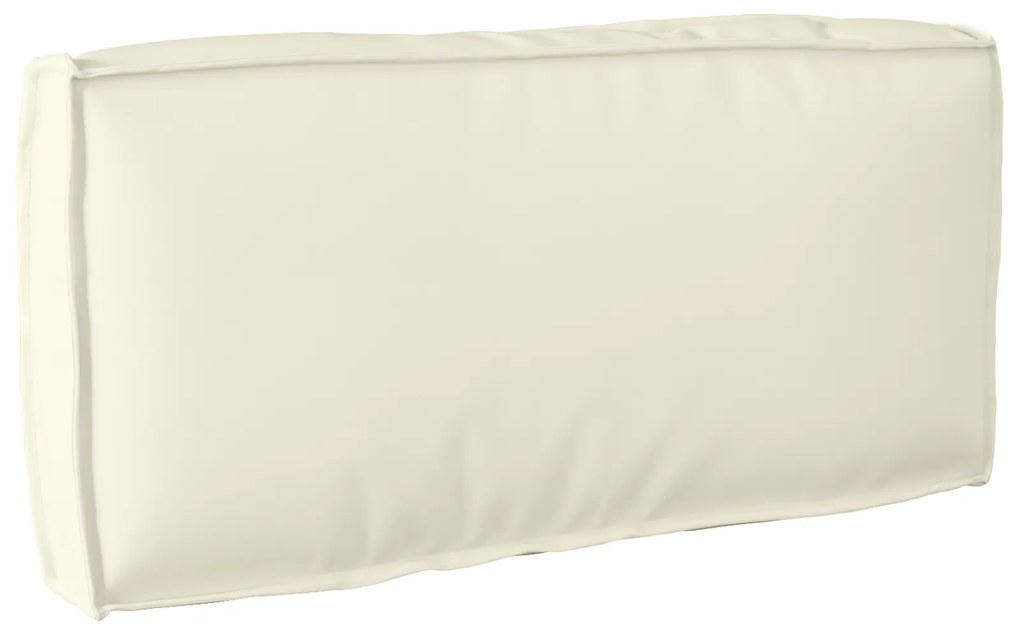 vidaXL Μαξιλάρι Παλέτας για πλάτη Κρεμ 80x40x12 cm Υφάσματα Οξφόρδης