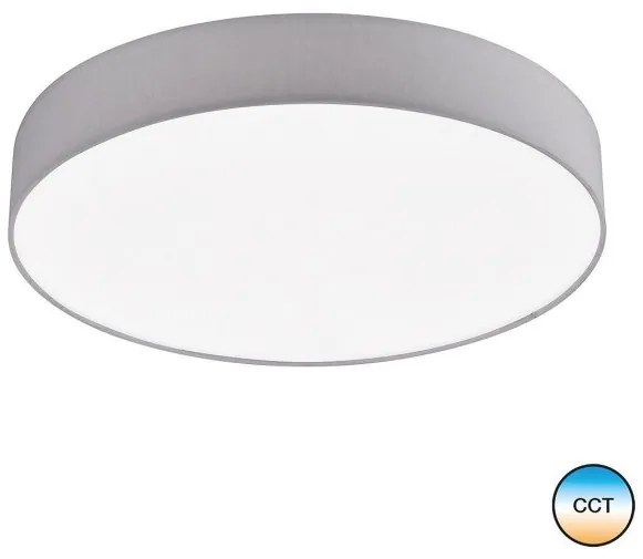 Πλαφονιέρα Φωτιστικό Οροφής LED Ύφασμα PINA Η13 Φ50 Fischer Honsel-820036-Γκρι 820036