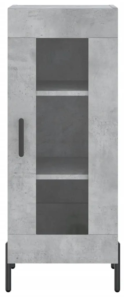 vidaXL Ντουλάπι Γκρι Σκυροδέματος 34,5x34x90 εκ. Επεξεργασμένο Ξύλο