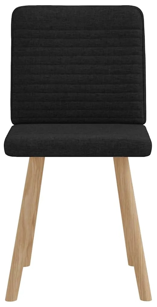 vidaXL Καρέκλες Τραπεζαρίας 2 τεμ. Μαύρες Υφασμάτινες