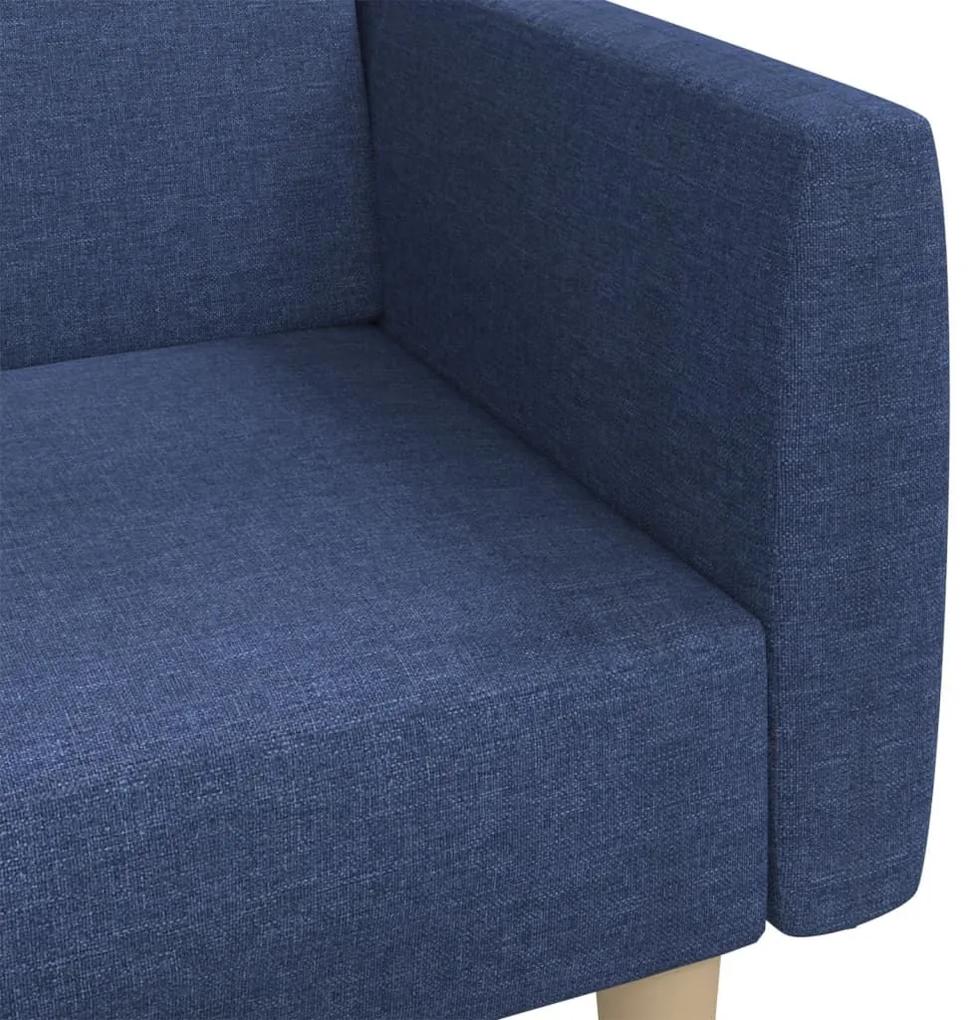 Καναπές - Κρεβάτι Διθέσιος Μπλε Υφασμάτινος - Μπλε