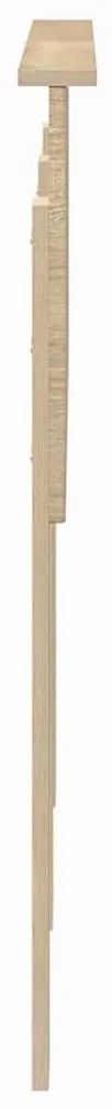 vidaXL Κεφαλάρι με κεφαλάρι Δρύς Sonoma 135 cm Επεξεργασμένο ξύλο
