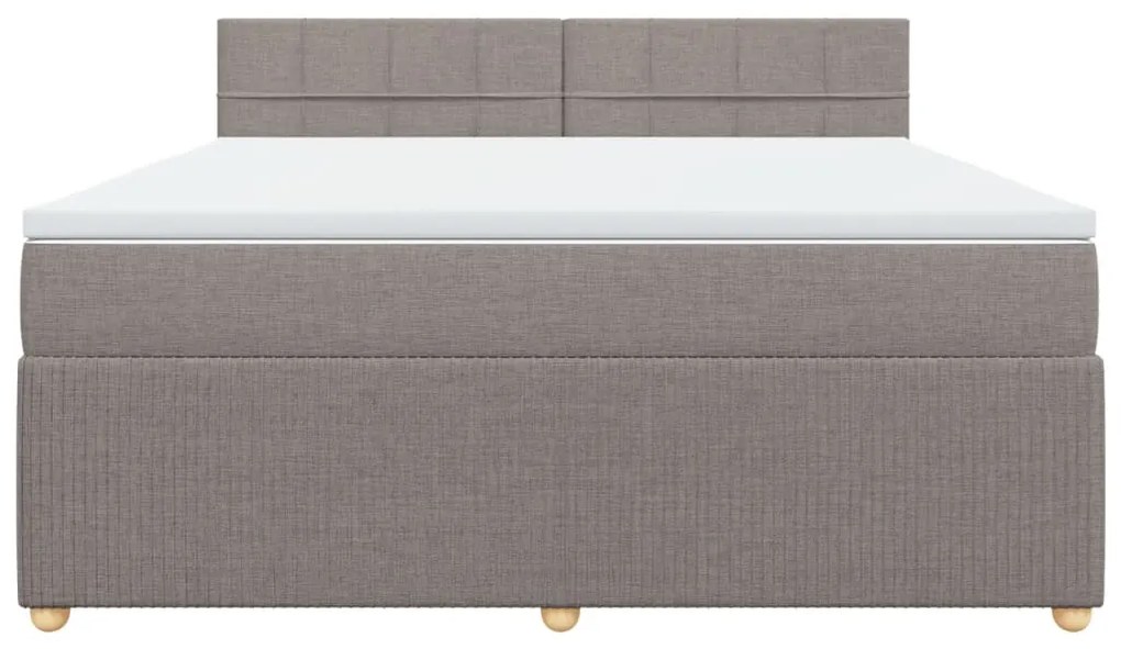 ΚΡΕΒΑΤΙ BOXSPRING ΜΕ ΣΤΡΩΜΑ TAUPE 180X200 ΕΚ. ΥΦΑΣΜΑΤΙΝΟ 3287539