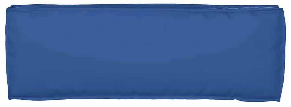 vidaXL Μαξιλάρι παλέτας για πάγκο Μπλε Ρουά 120 x 40 x 8 εκ