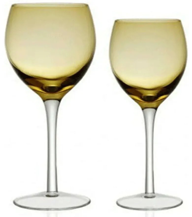 Ποτήρι Νερού Κολωνάτο Irid 360ml Amber - Cryspo Trio - 6 ΤΜΧ