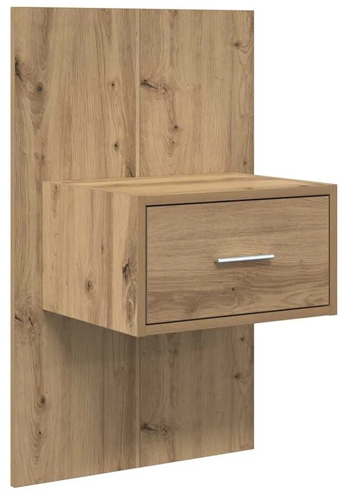 vidaXL Ντουλάπι κρεβατιού 2 pcs artisan δρυς 48.5 x 32.5 x 80 εκ