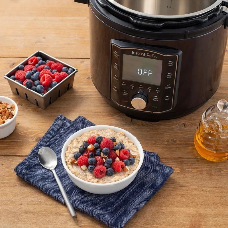 Πολυμάγειρα Instant Pot PRO 8 113005701, 1400W, 7,6 l, 28 προγράμματα, 11 Safety Systems, Μαύρο
