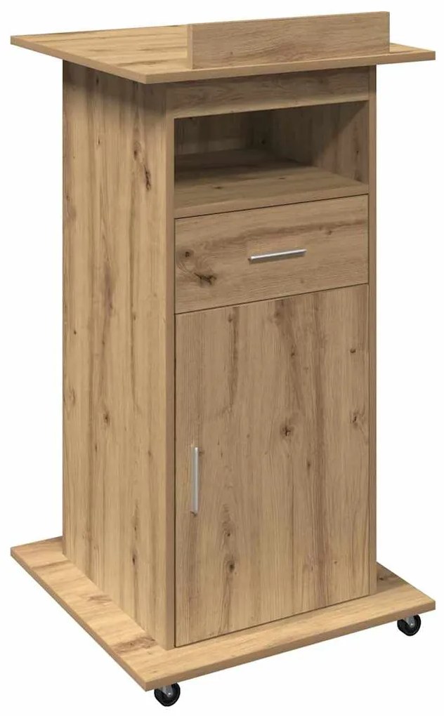 vidaXL Πλατφόρμα artisan δρυς 55 x 55 x 107 cm Επεξεργασμένο ξύλο