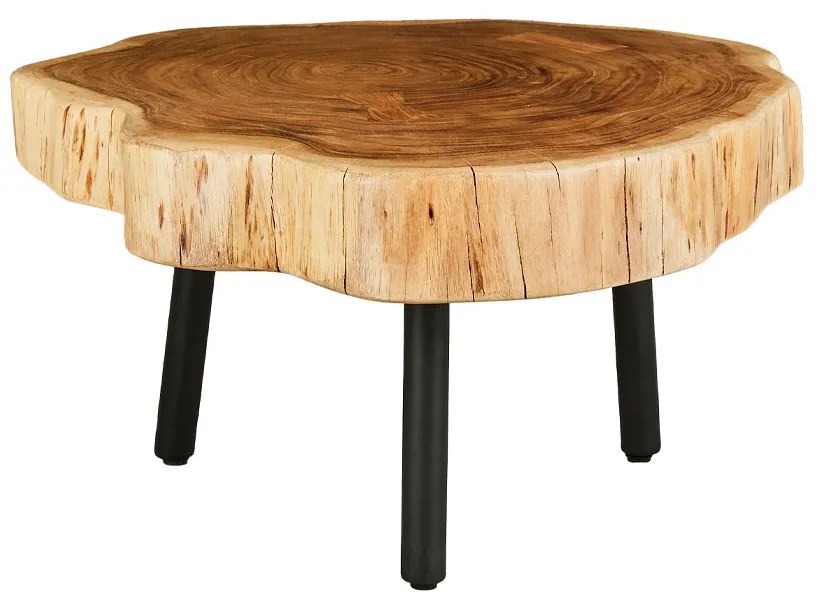 RAW COFFEE TABLE ΦΥΣΙΚΟ 80x80xH40cm - 04-0919