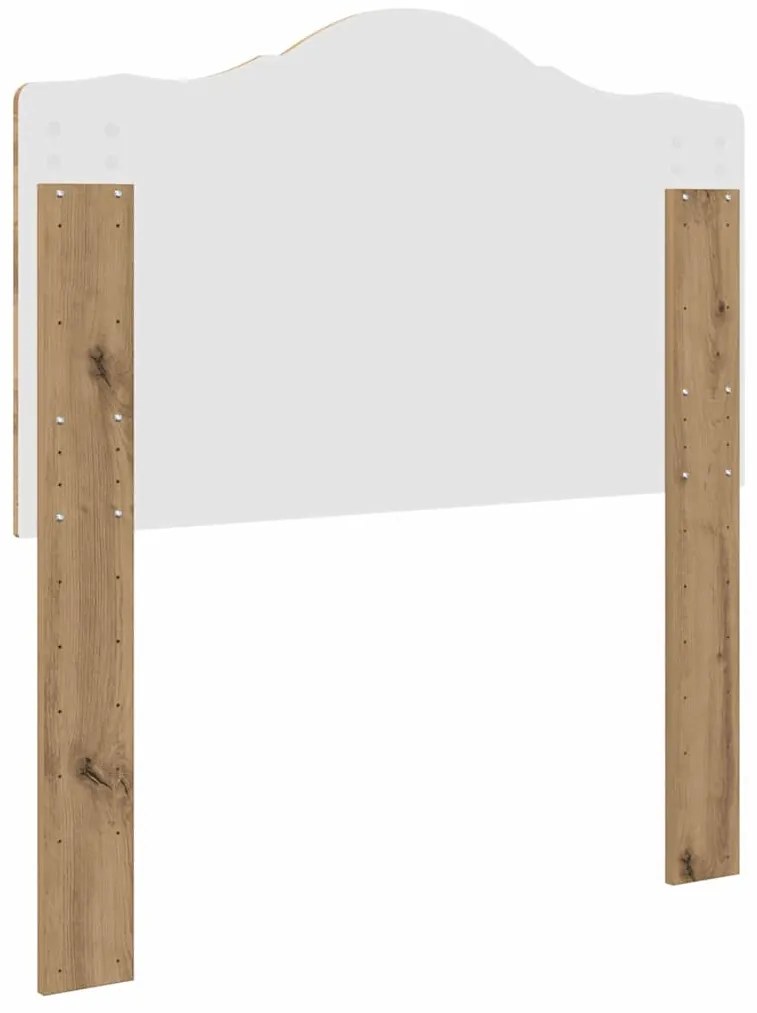 vidaXL Κεφαλάρι με κεφαλάρι Artisan Oak 100 cm Επεξεργασμένο ξύλο