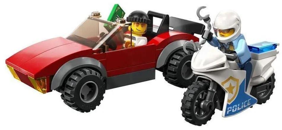 Καταδίωξη Αυτοκινήτου Με Αστυνομική Μοτοσικλέτα 60392 59τμχ 5 ετών+ Multicolor Lego