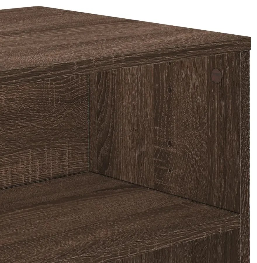 vidaXL Έπιπλο Τηλεόρασης Καφέ Δρυς 120x40x40 εκ. Επεξεργασμένο Ξύλο