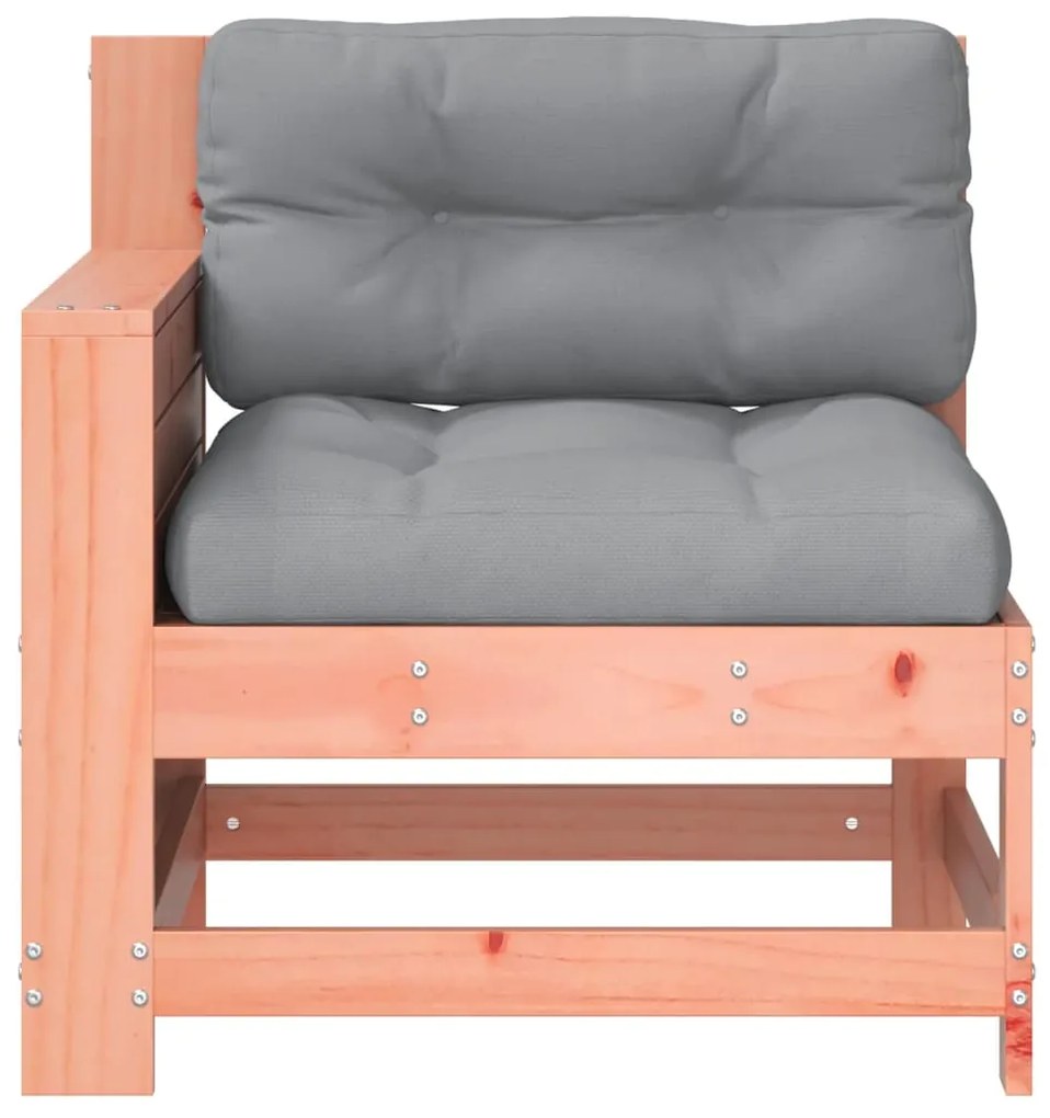 vidaXL Καναπές Κήπου με Μπράτσα Μασίφ Ψευδοτσούγκα με Μαξιλάρι