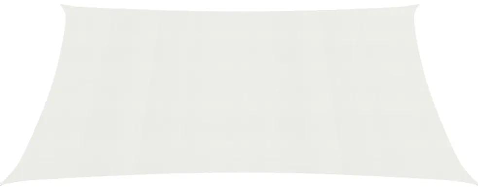 vidaXL Πανί Σκίασης Λευκό 3,5 x 5 μ. από HDPE 160 γρ./μ²
