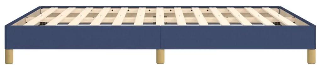 vidaXL Σκελετός Κρεβατιού Χωρίς Στρώμα Μπλε 140x190 εκ. Υφασμάτινο
